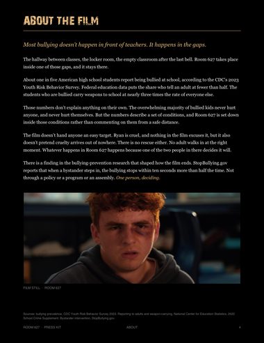 Press kit page 4: About the film