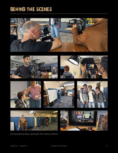 Press kit page 10: Behind the scenes